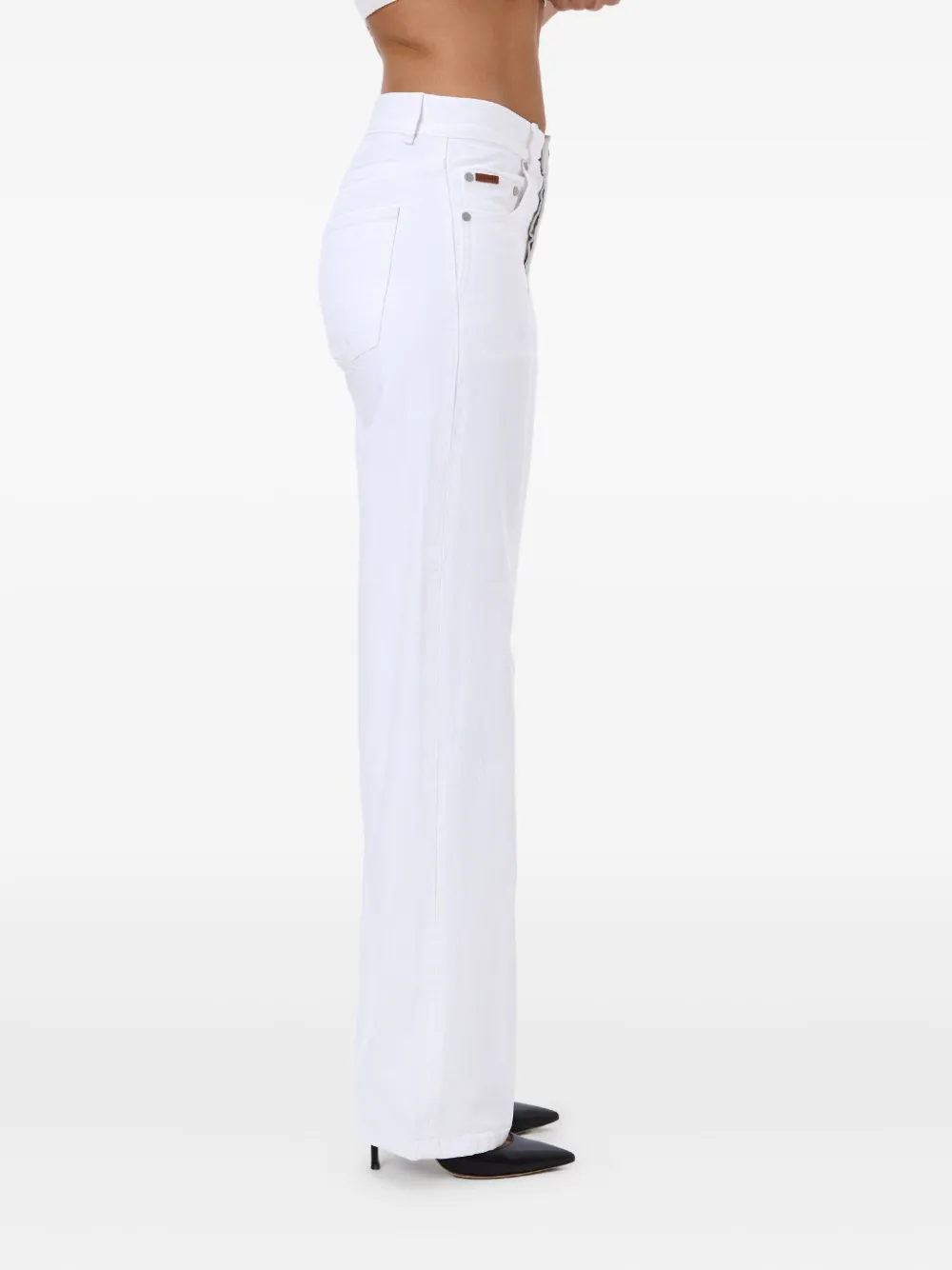 No44 cotton jeans - Wit