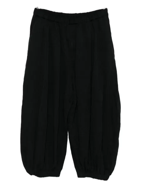 Black Comme Des Garçons Broek met geplooid detail