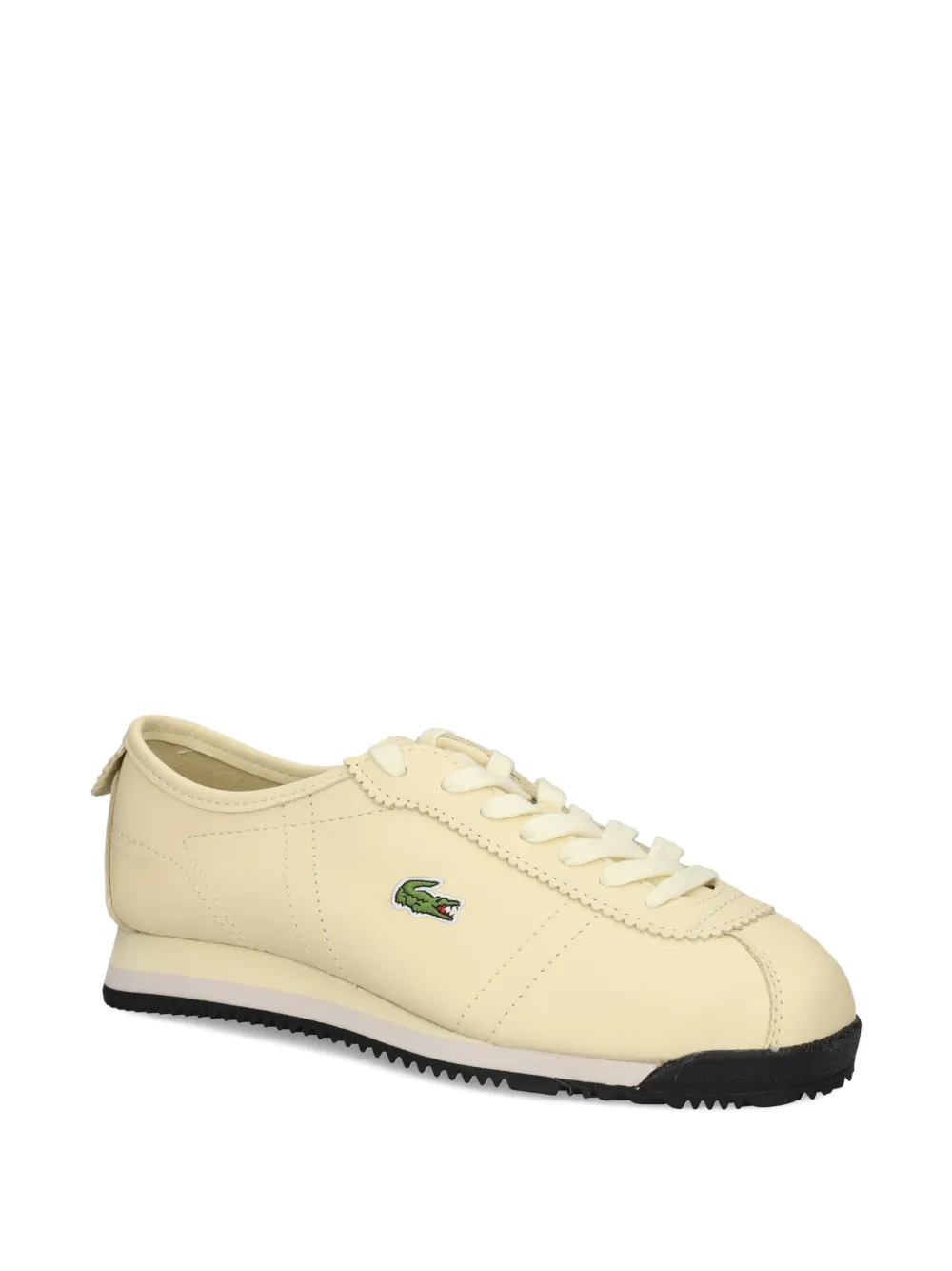 Lacoste Club-Low leather sneakers - Wit