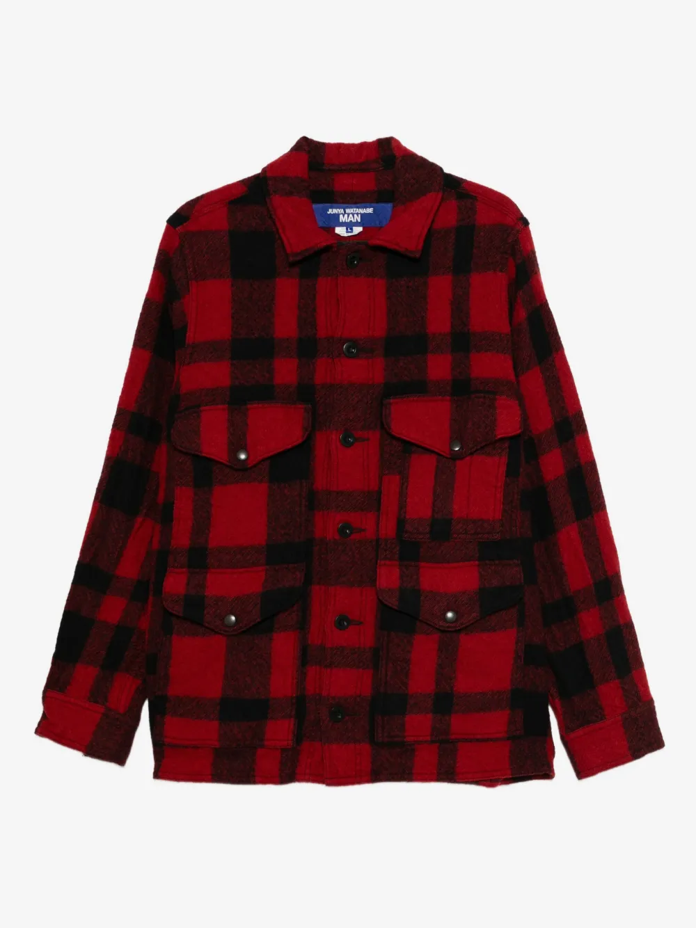 Junya Watanabe MAN куртка-рубашка в клетку | красный | Image 1