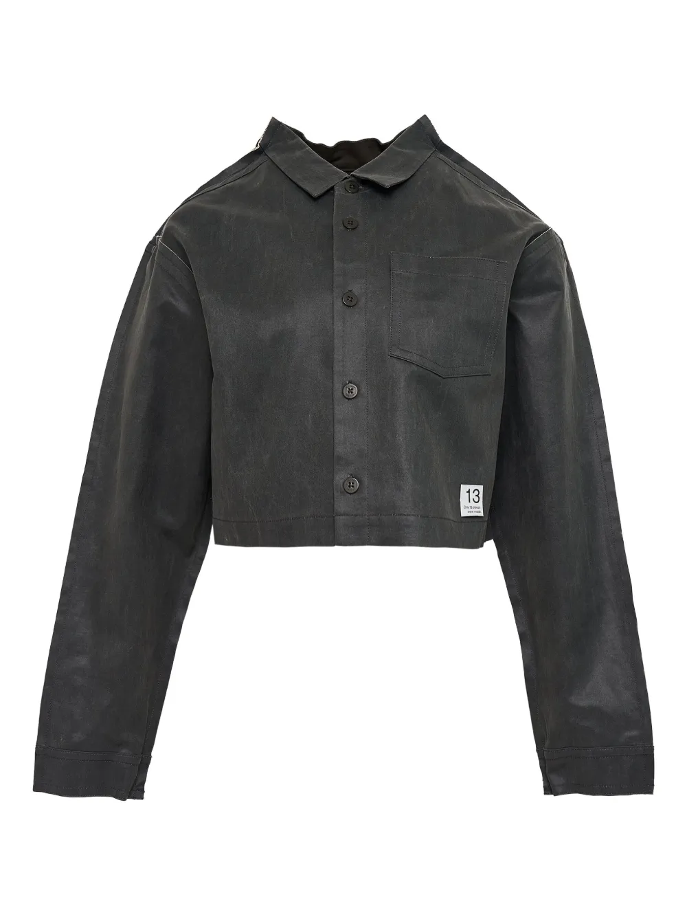 RE CODE cropped jacket | Brown | Image 1