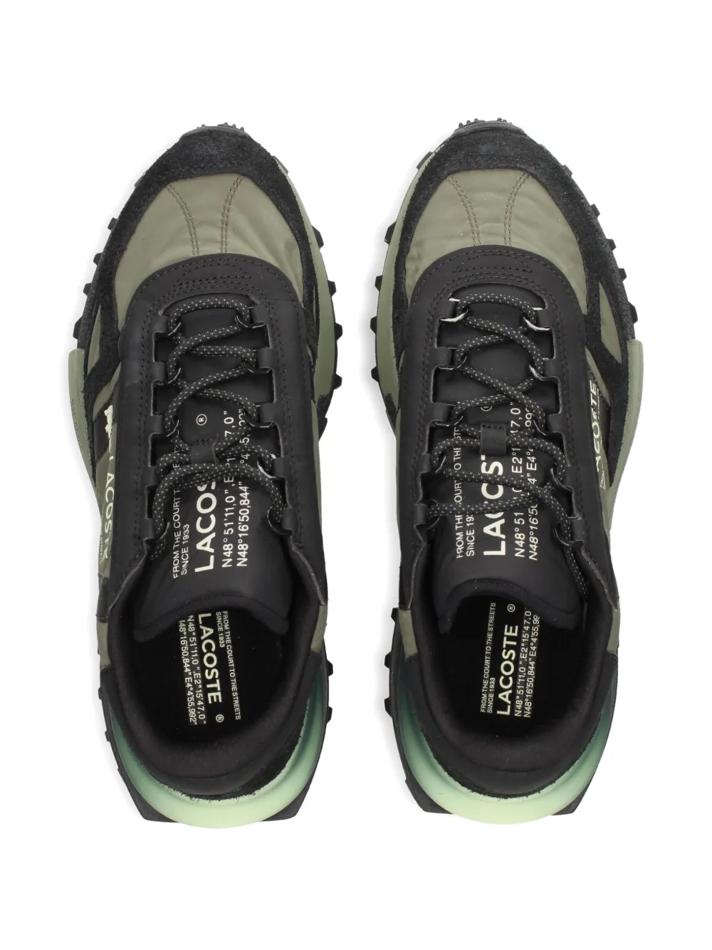 Lacoste Sneakers met vlakken en chunky zool Zwart