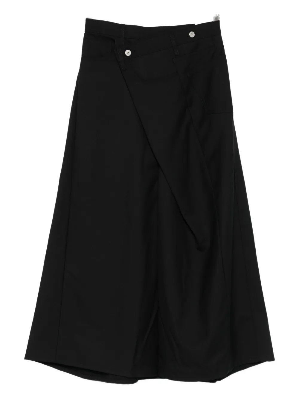 Junya Watanabe panelled wool-blend skirt | Black | Image 1