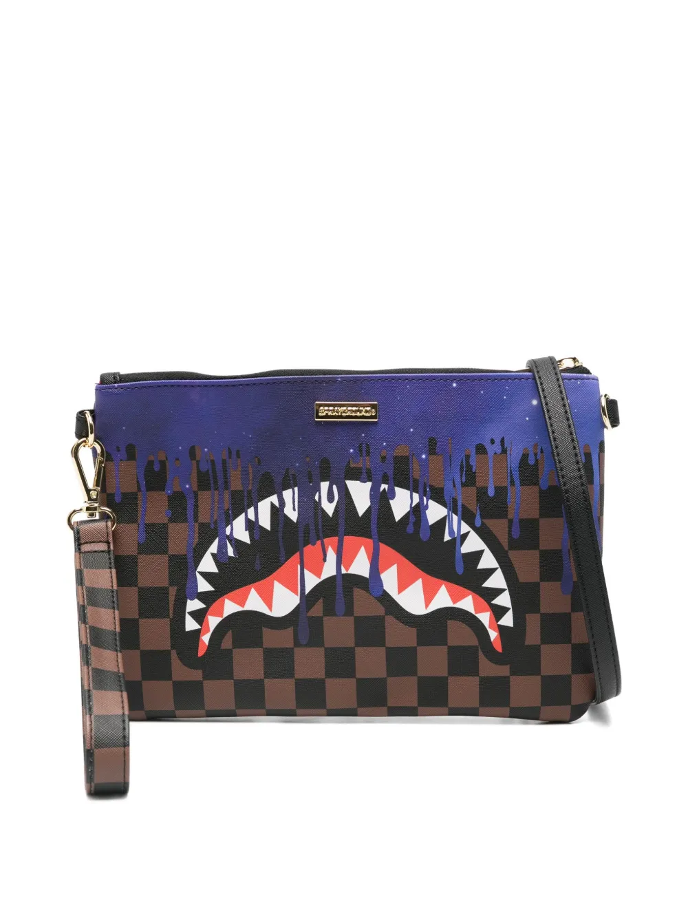 Sprayground Lost In Space Drip Messenger Bag In Brown