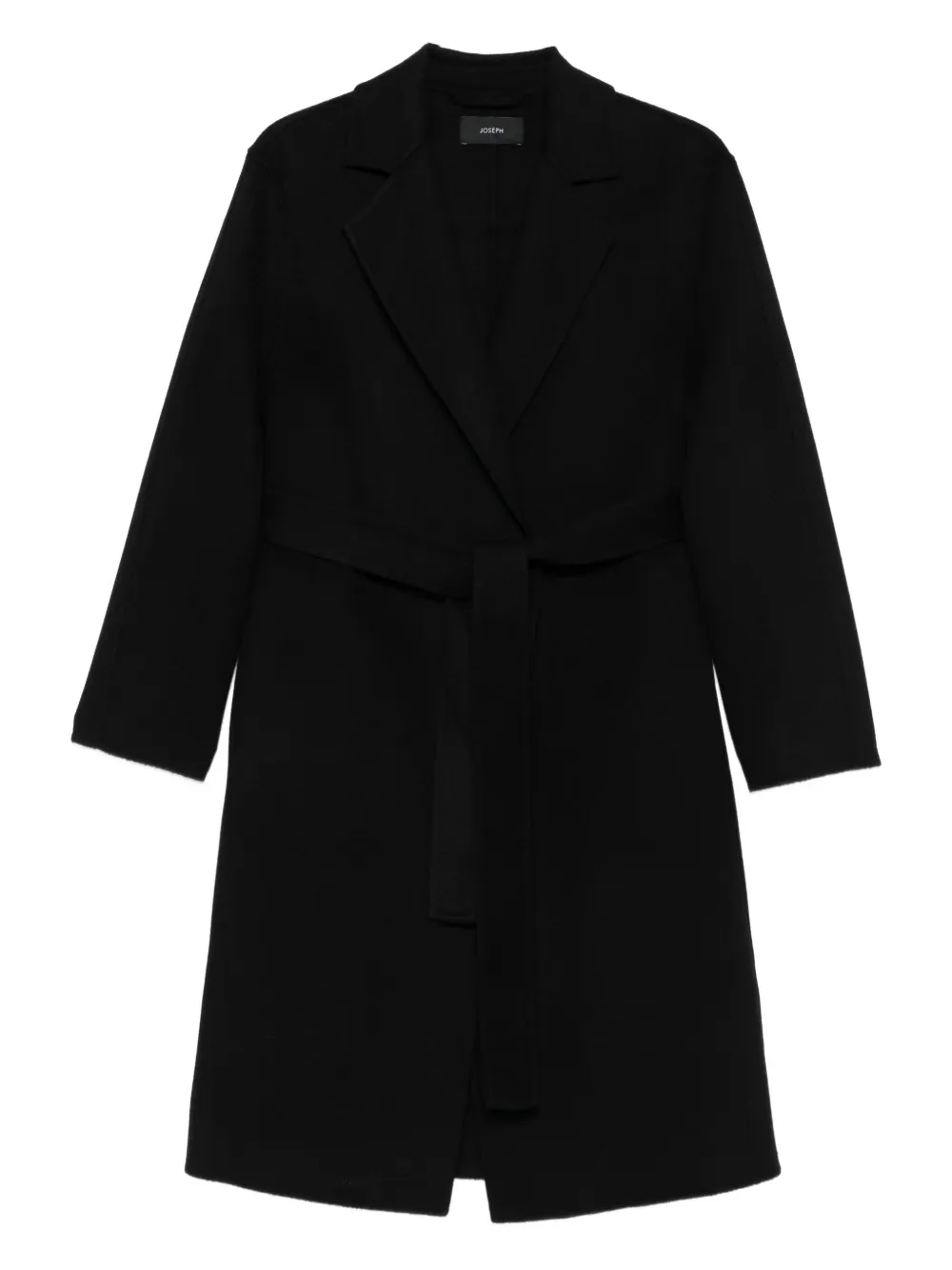 JOSEPH abrigo de lana con cinturón | negro | Image 1