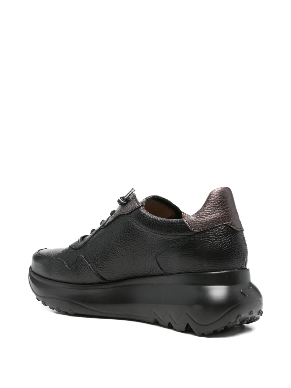 Wonders Leather Sneakers In Black