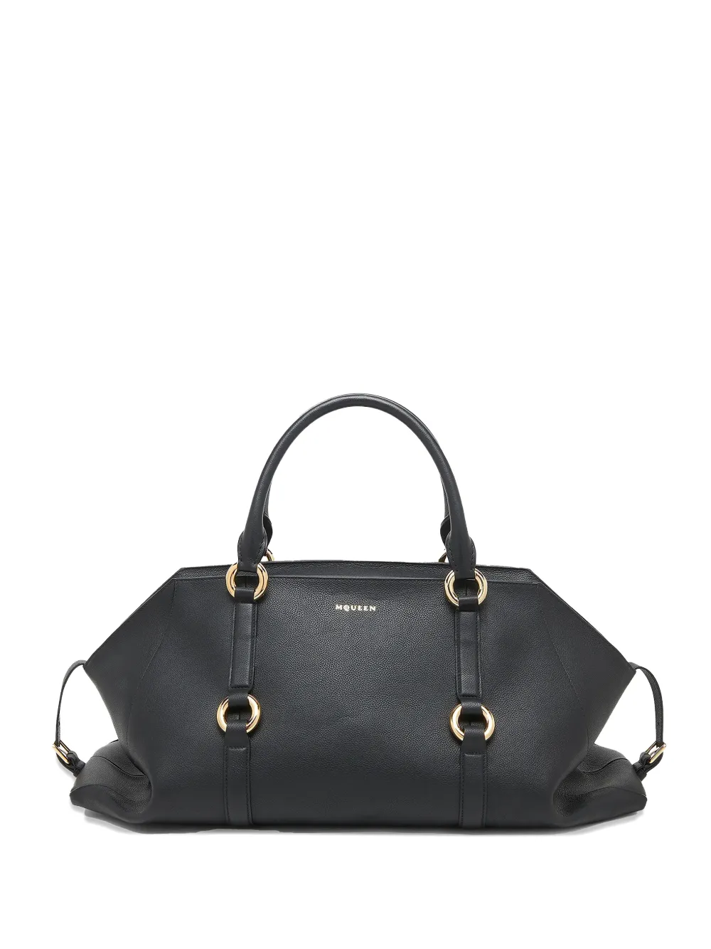Alexander McQueen maxi leather bag - Nero
