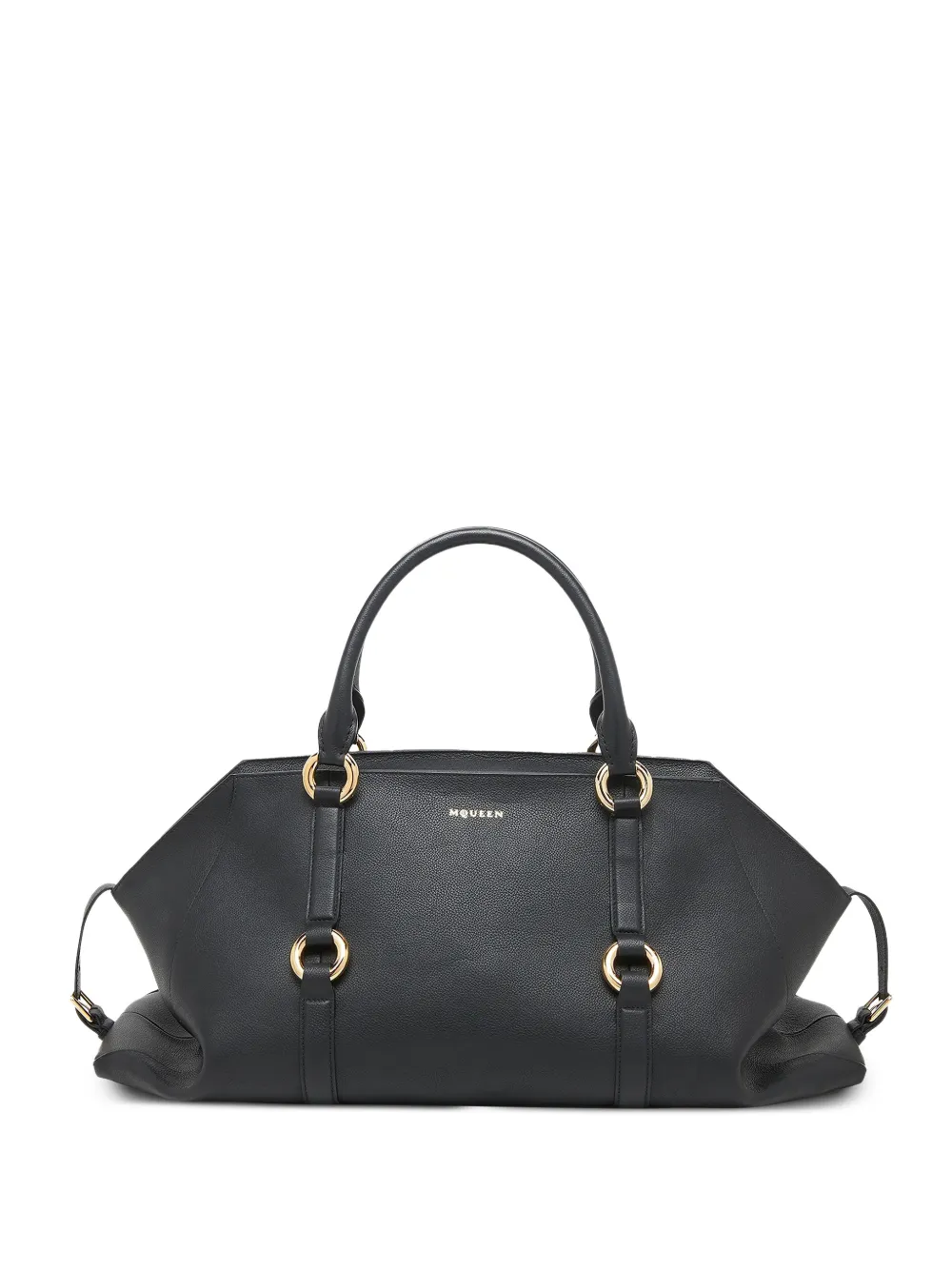 Alexander McQueen maxi leather bag - Nero