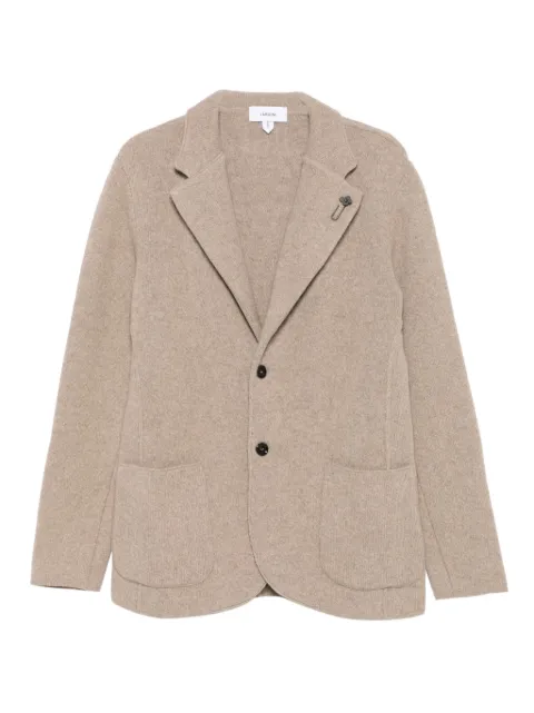 Lardini blazer con botones y bolsillo de parche