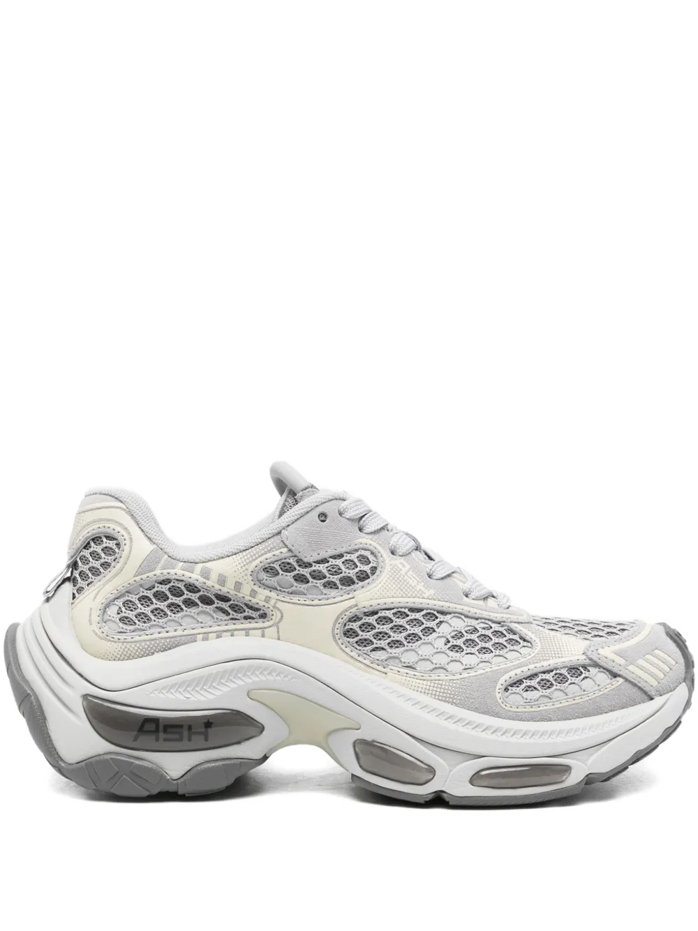 Ash mesh-panels low-top sneakers Grijs