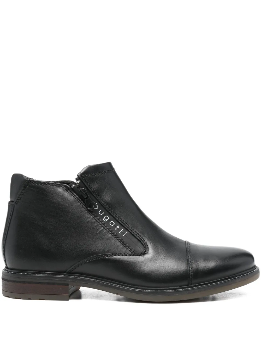 Bugatti Zip Chelsea Boots In Black