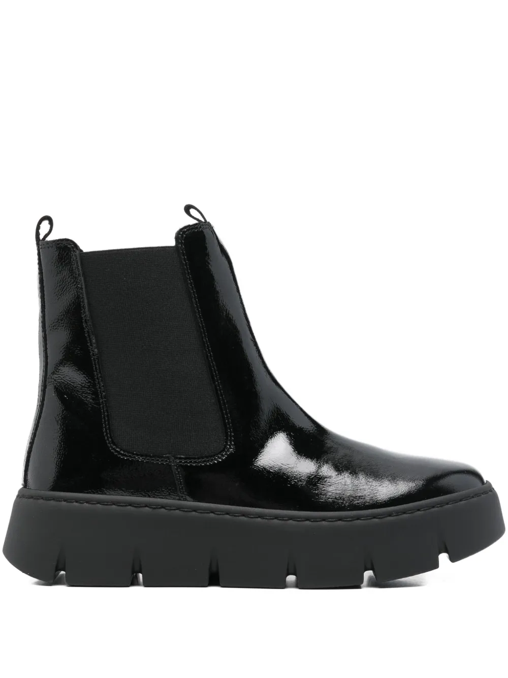 Gabor Lug-sole Chelsea Boots In Black