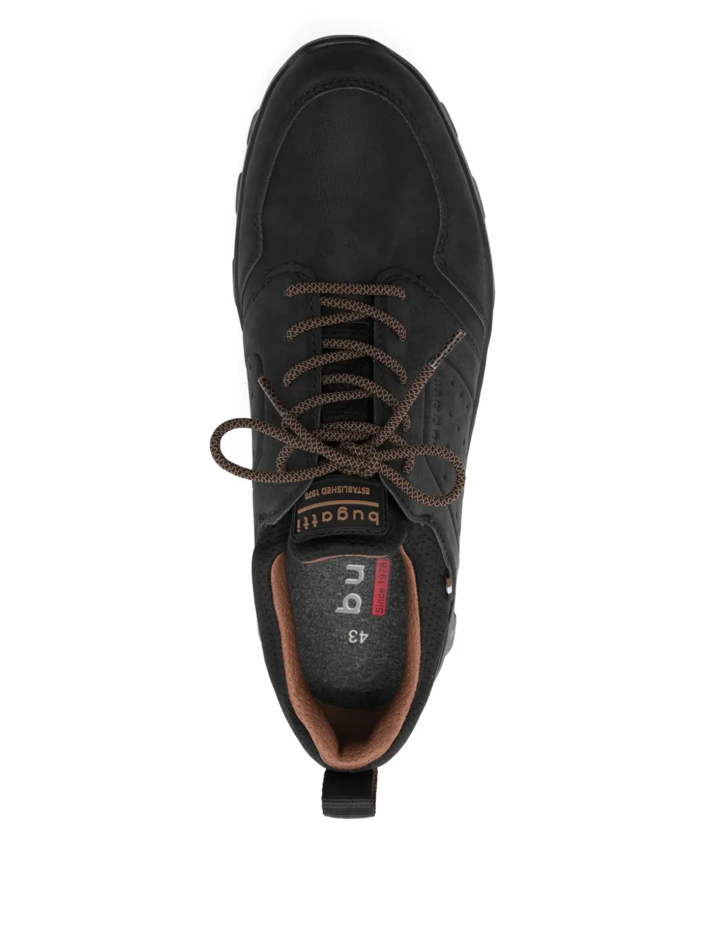 Bugatti Leisure perforated-detail sneakers Zwart