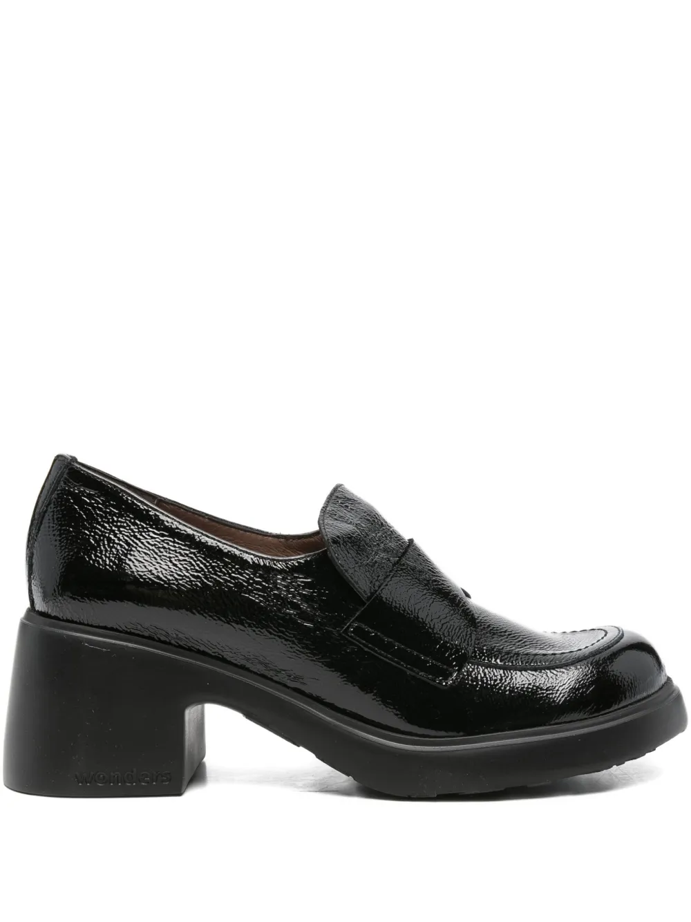 Wonders 65mm Patent-leather Loafers In Black