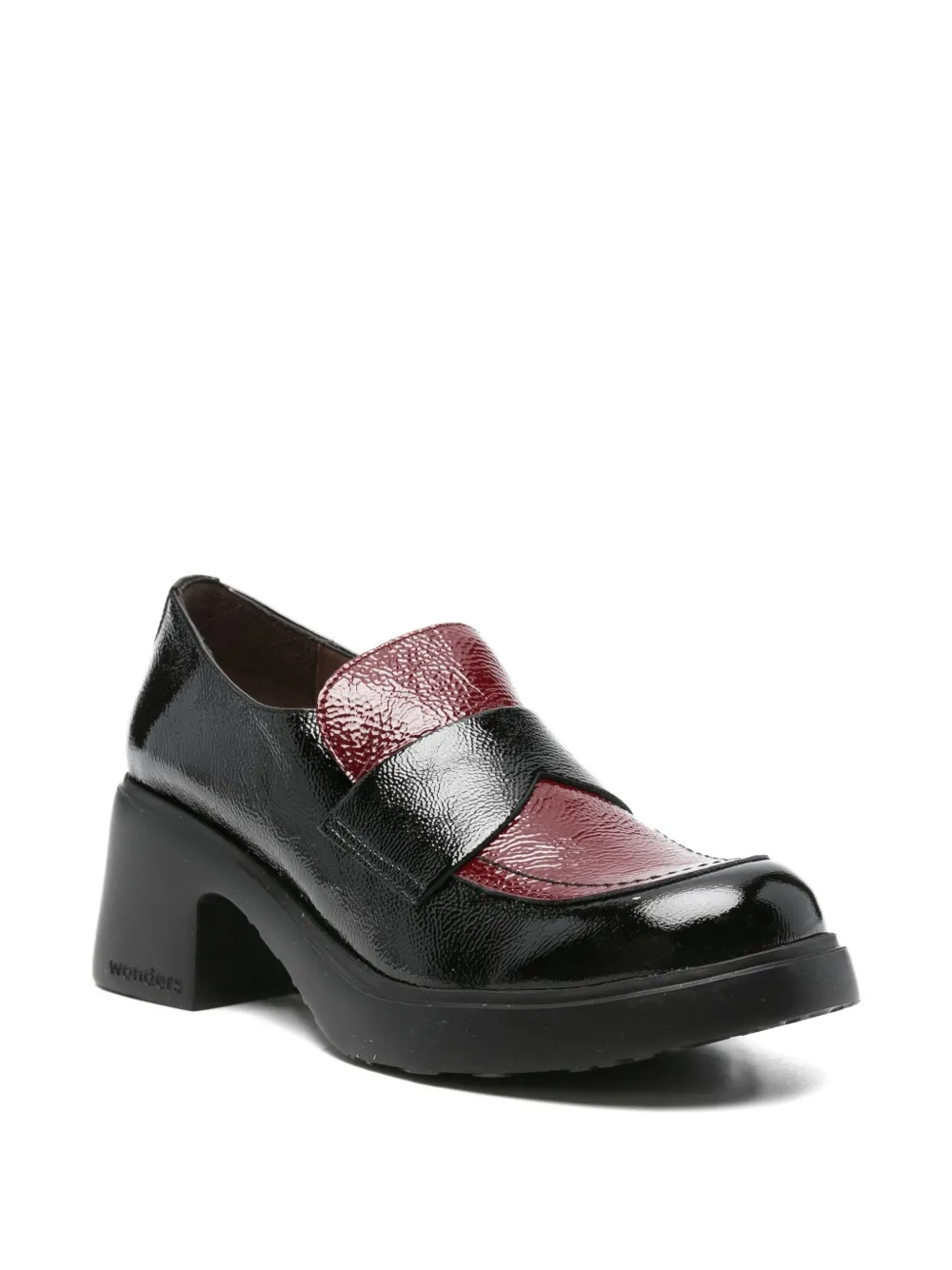 Wonders 60 mm lakleren loafers - Zwart