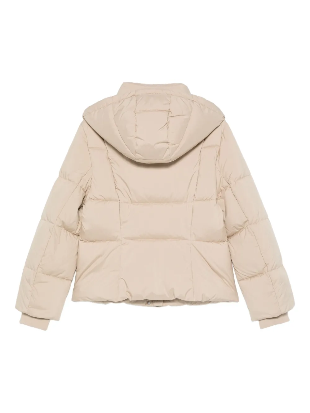 Hugo Boss Quilted Zip-up Puffer Jacket In Neutral