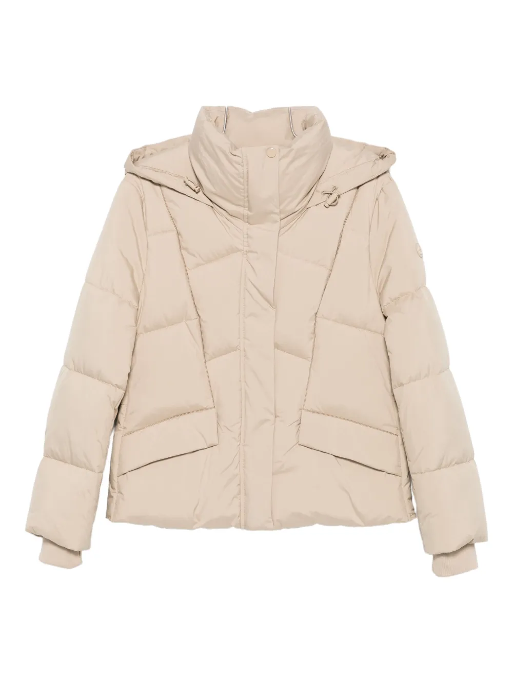 Hugo Boss Quilted Zip-up Puffer Jacket In Neutral