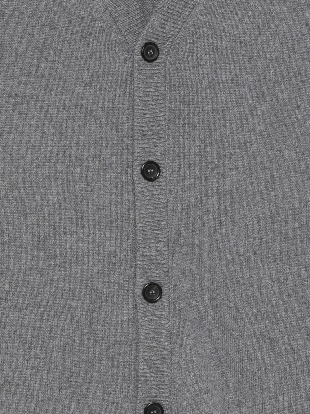 Ps By Paul Smith Grey Merino Wool Cardigan In Gray