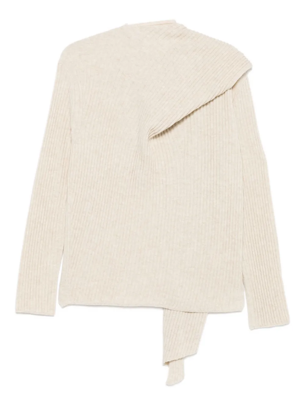 Christian Wijnants Kayal Draped-detail Jumper In Neutral