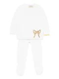 Gensami kids sequin-embellished babygrow set - White