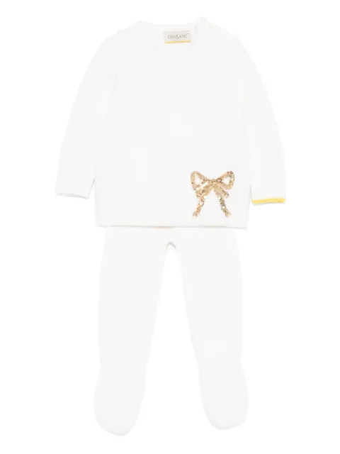 Gensami kids sequin-embellished babygrow set