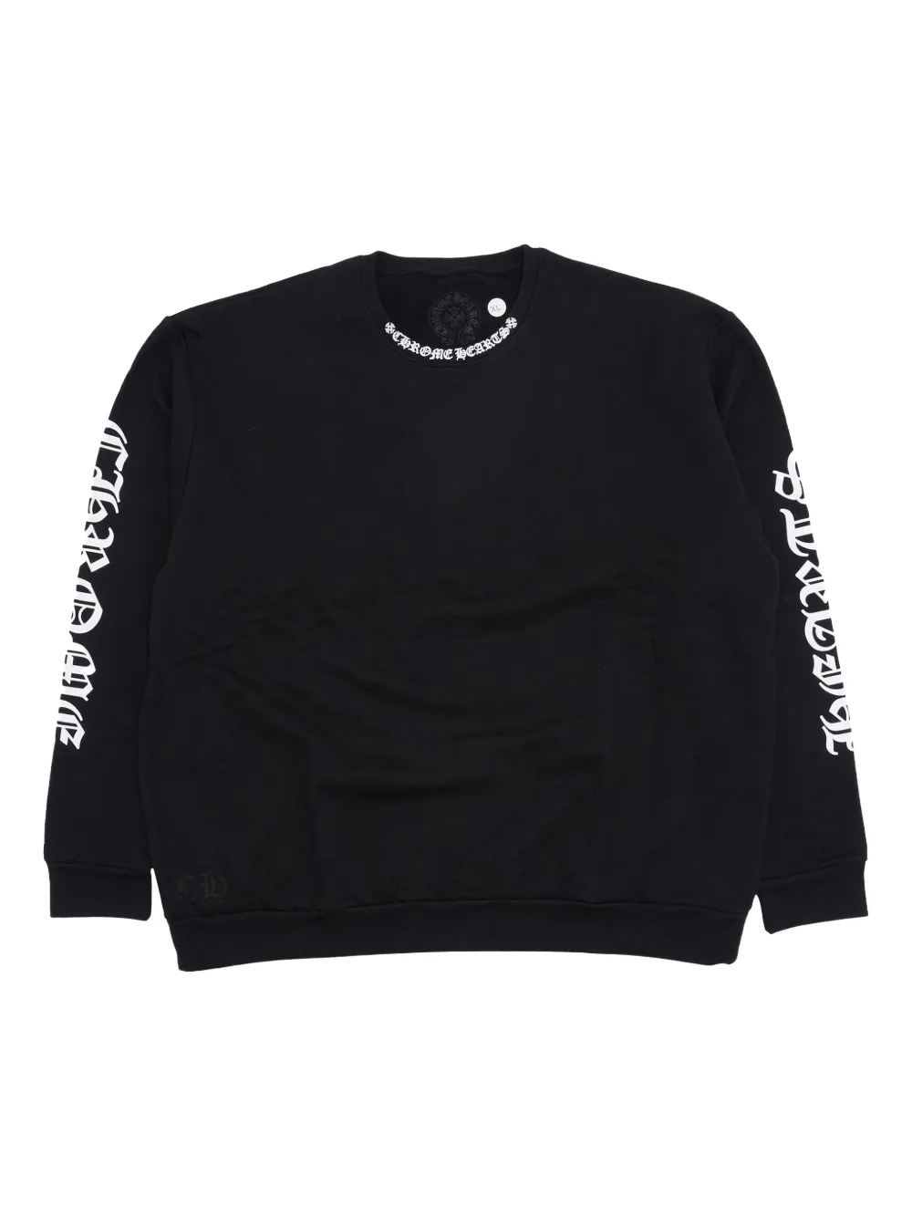 Chrome Hearts neck-logo long-sleeve sweatshirt | Black | Image 1