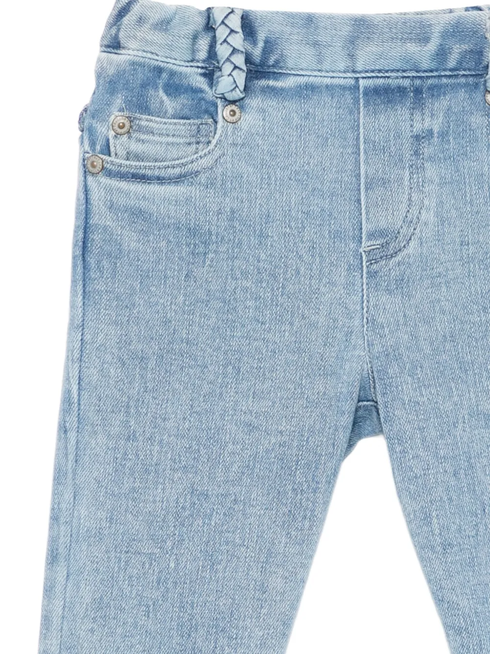 Tartine Et Chocolat Braided-trim Jeans In Blue