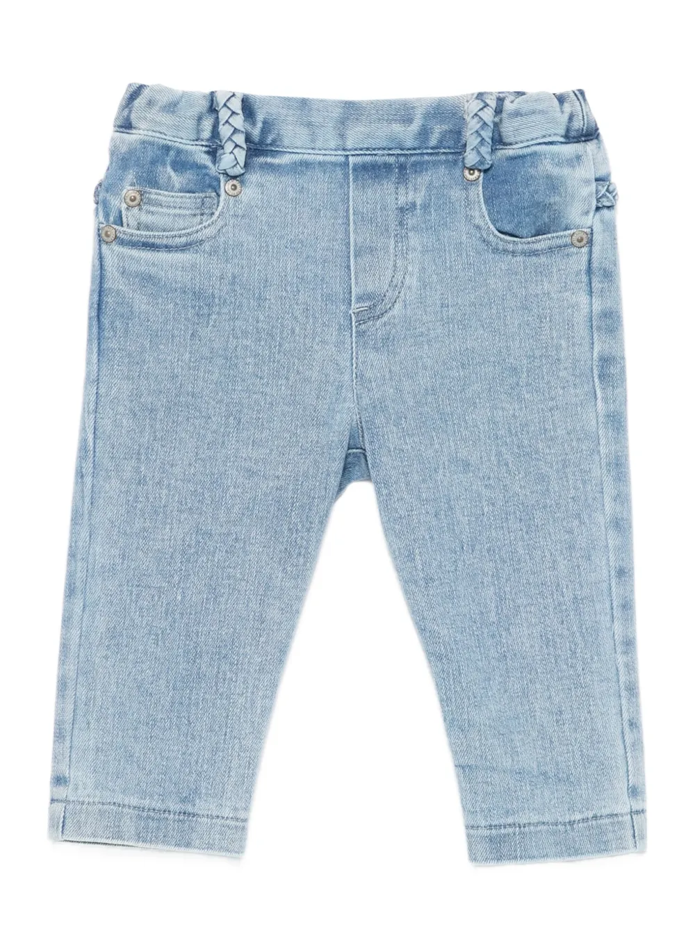 Tartine Et Chocolat Braided-trim Jeans In Blue
