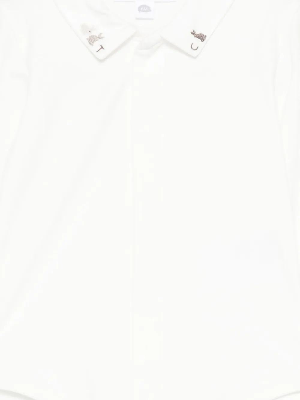 Tartine Et Chocolat Embroidered-collar Body In White