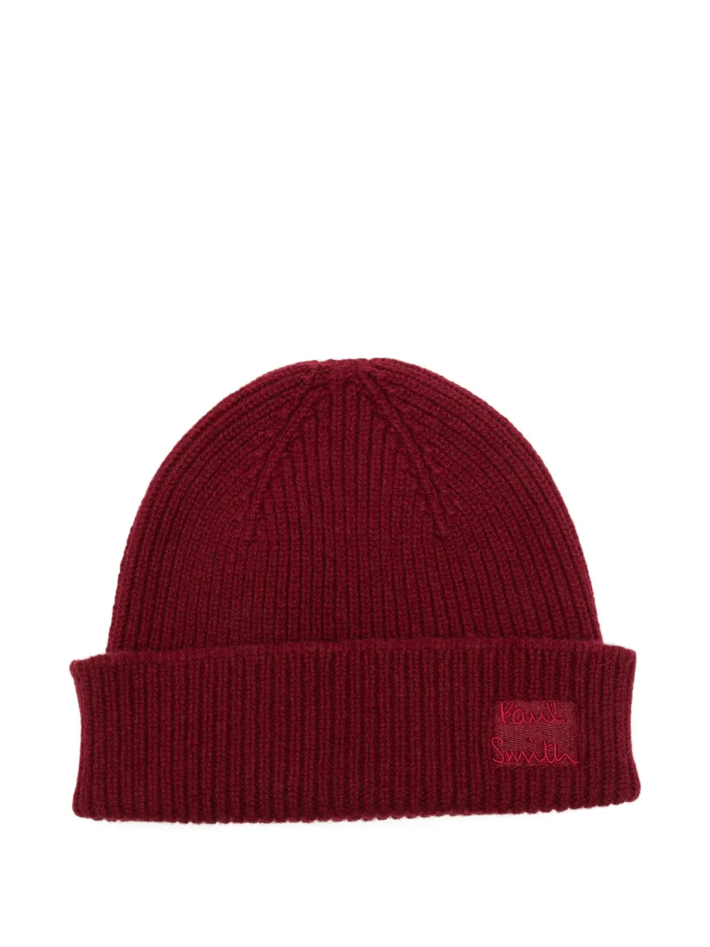 Paul Smith ribbed-knit beanie | Red | Image 1
