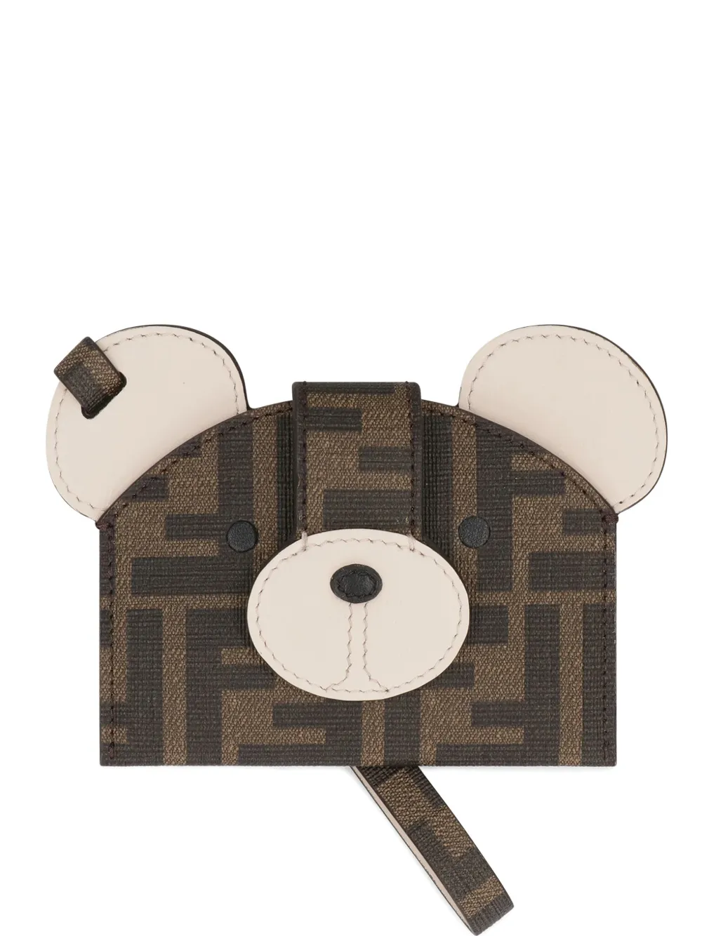 Fendi Best Friends Forever Card Holder In Brown