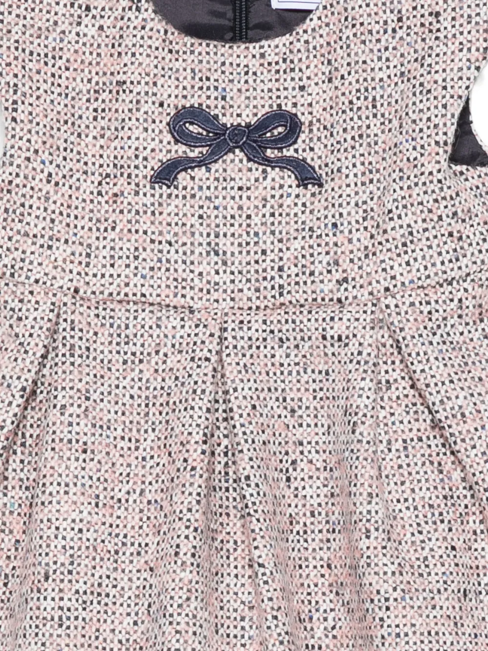 Tartine Et Chocolat Tweed jurk verfraaid met strik Roze