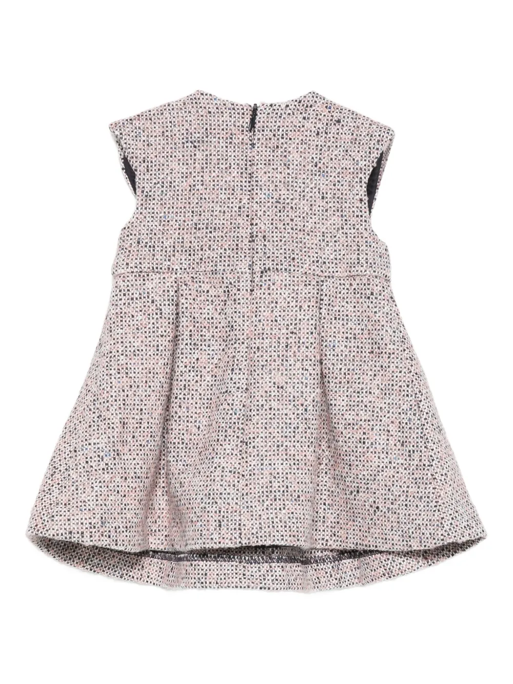 Tartine Et Chocolat Tweed jurk verfraaid met strik Roze