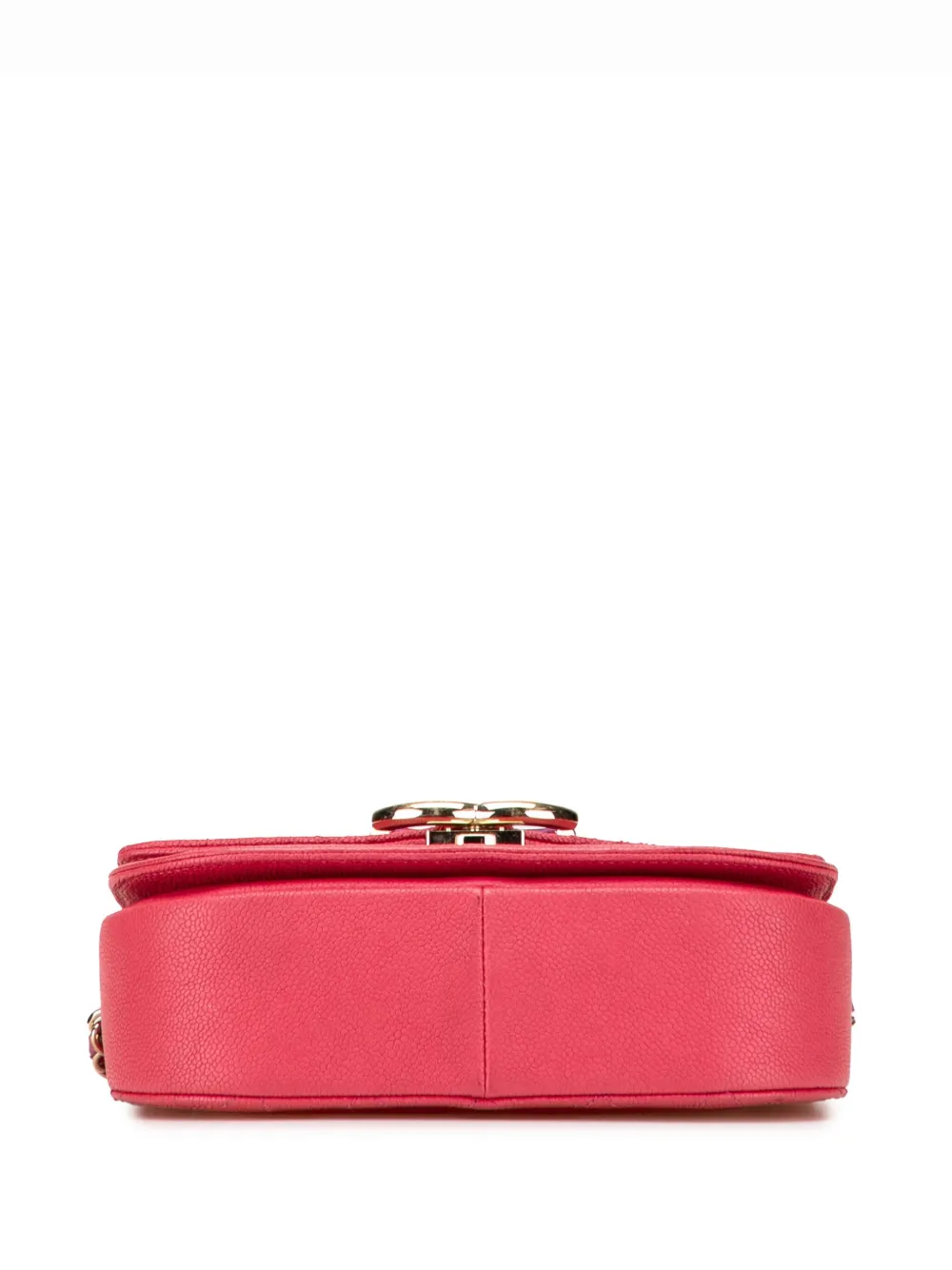 Pre-owned Chanel 2018 Small Caviar Paris Cuba Thread Around Flap Satchel In Pink