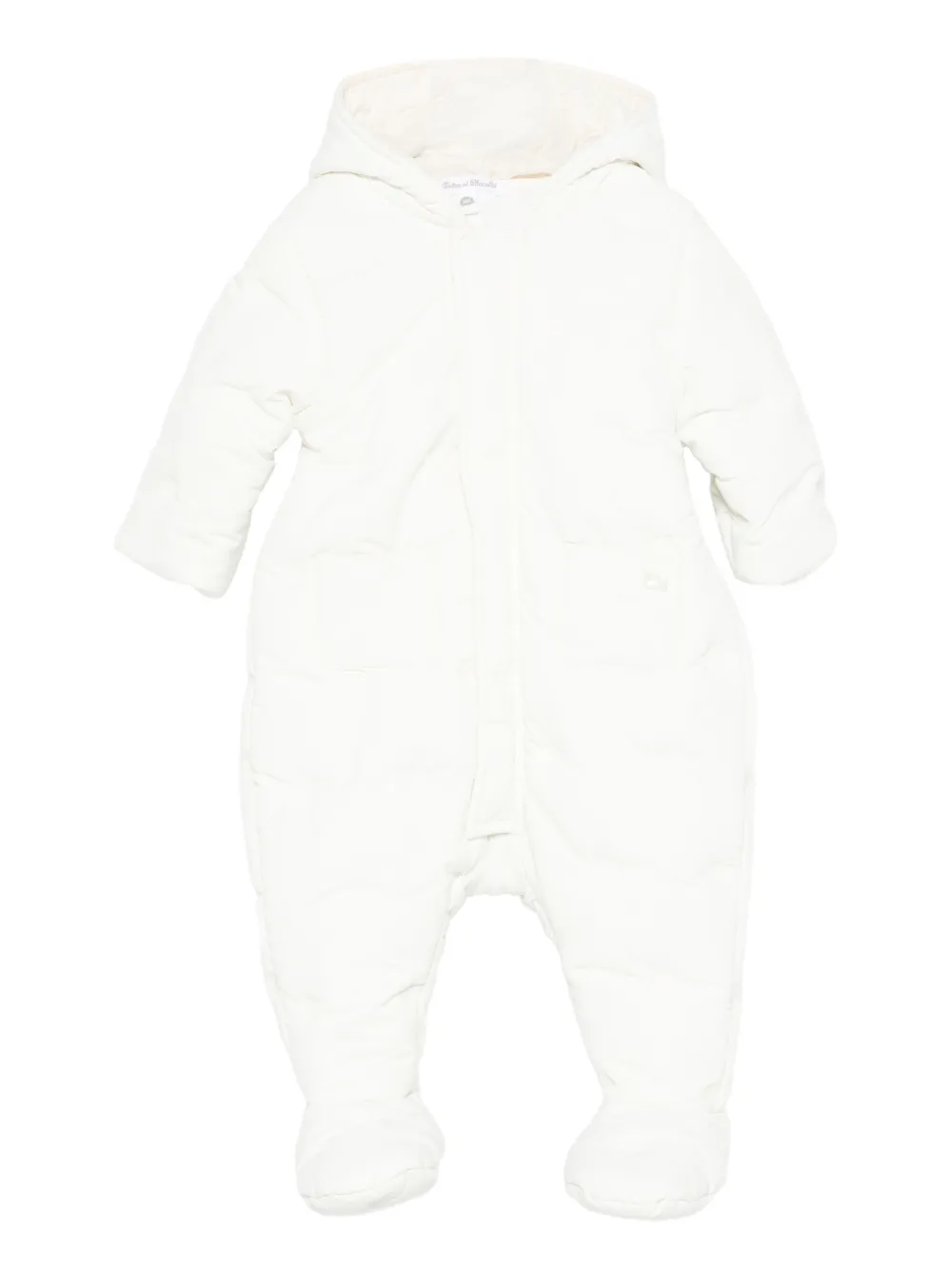 Tartine Et Chocolat quilted hooded snowsuit | Neutrals | Image 1