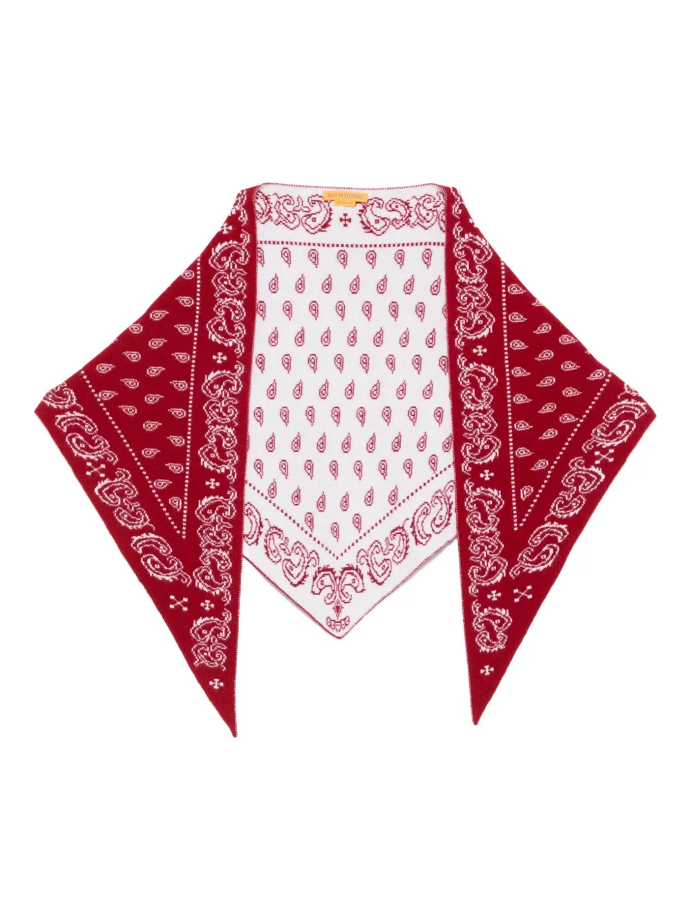 Guest In Residence paisley-pattern bandana scarf - Red