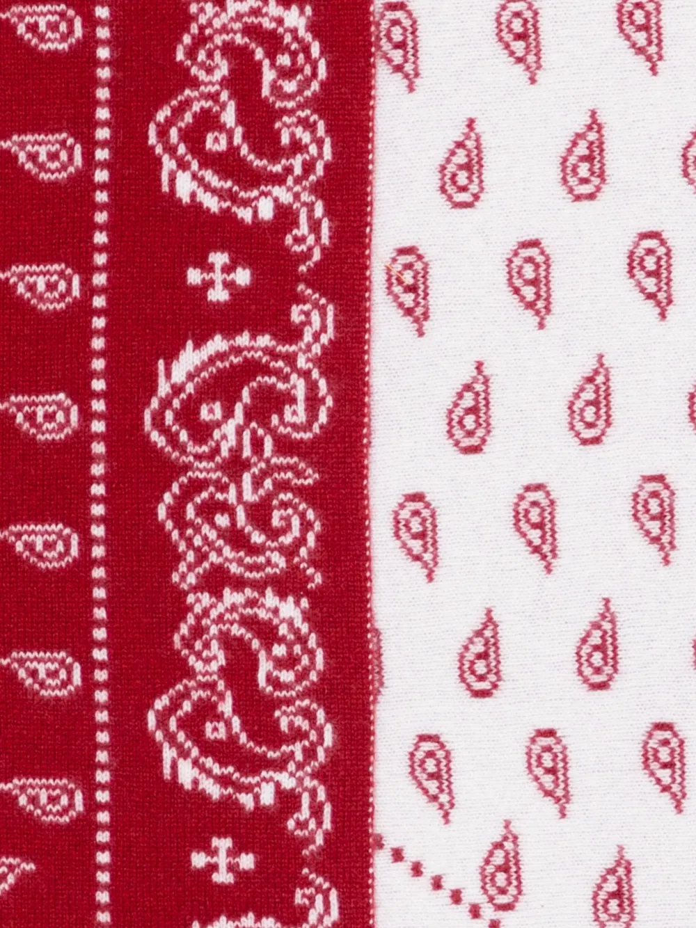 Guest In Residence paisley-pattern bandana scarf - Rood