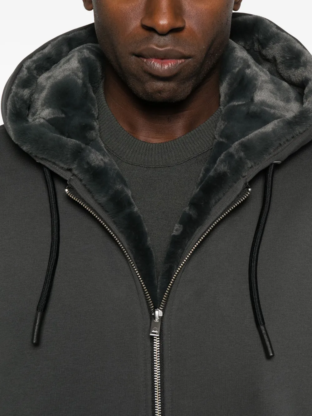 Moose Knuckles Classic Bunny hoodie Grijs