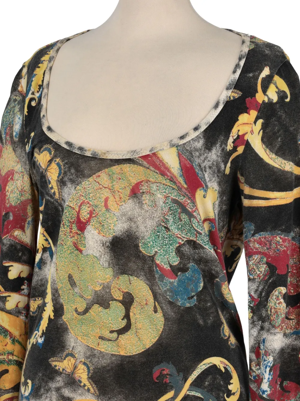 Pre-owned Just Cavalli Patterned T-shirt In Black