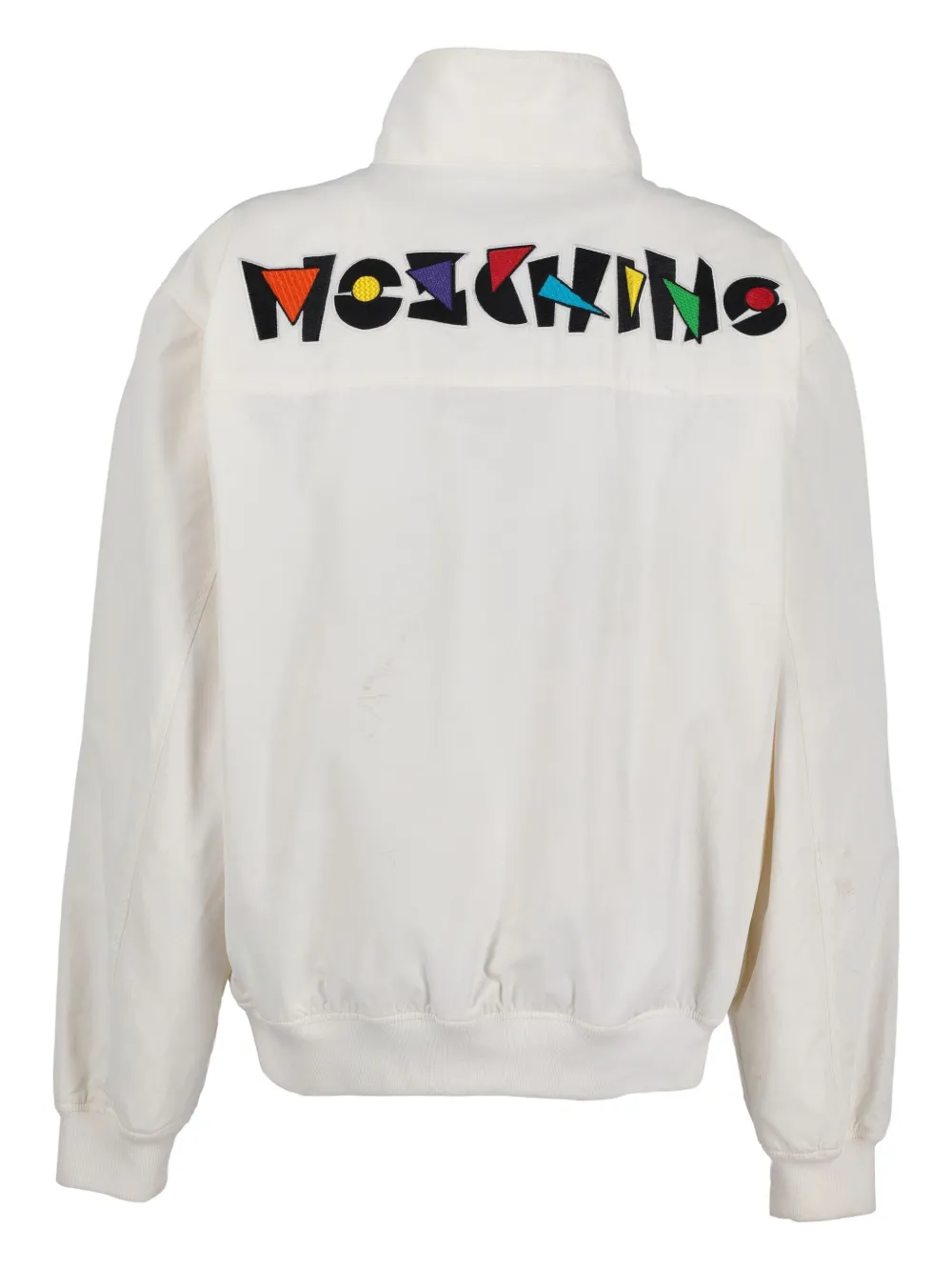 Moschino Pre-Owned 2021 logo-appliqué bomber jacket | Image 2