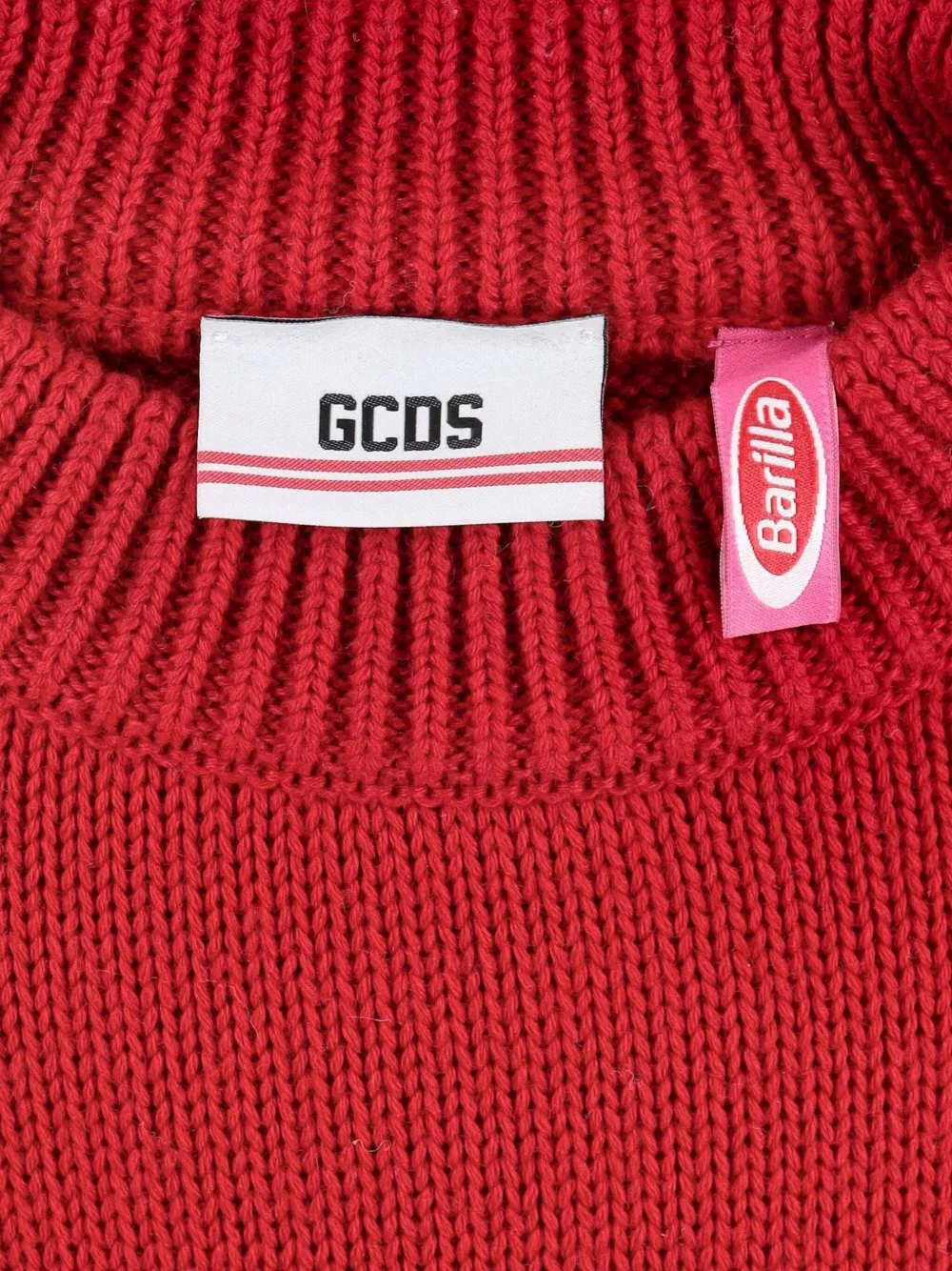 Pre-owned Gcds X Barilla 2019 Wool-blend Jumper In Red
