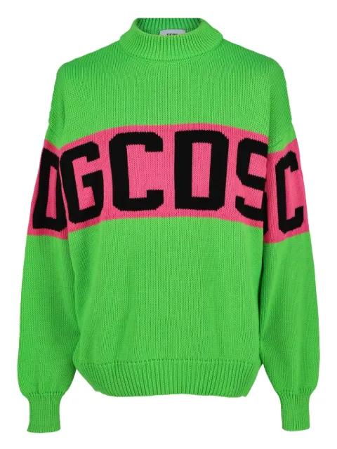GCDS logo-embroidered sweater