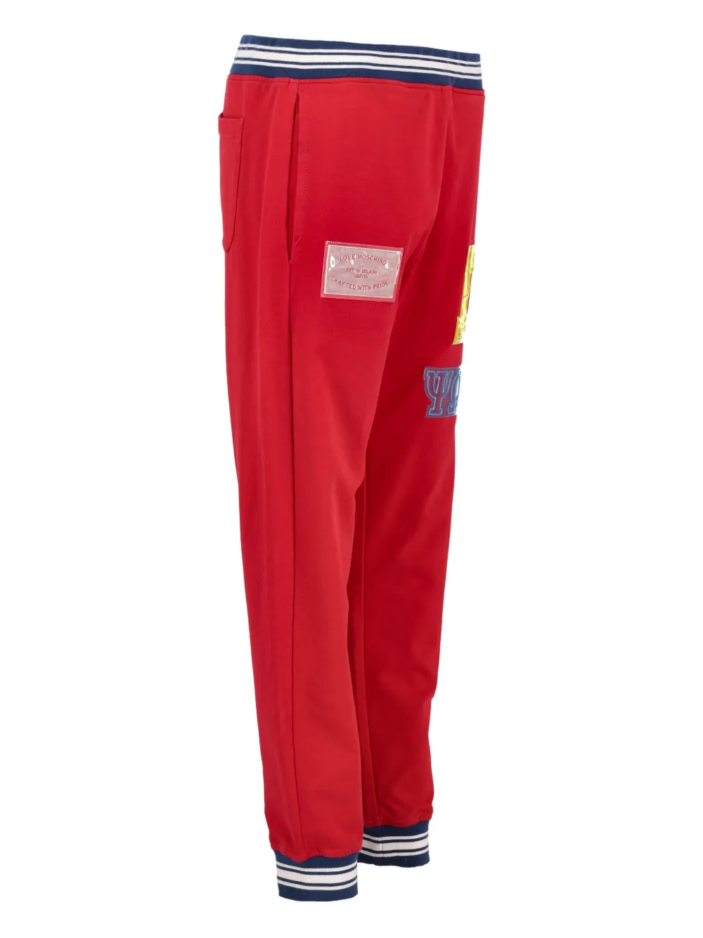  Moschino Pre-owned Logo-patch Track Pants - Red 