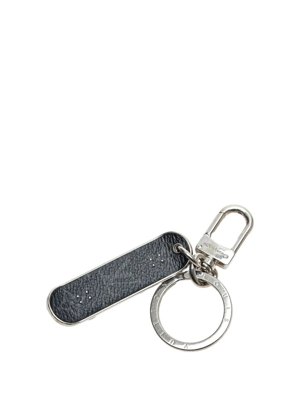 Louis Vuitton Pre-Owned 2020 Monogram Eclipse Skateboard Bag Charm and key holder | Black | Image 1