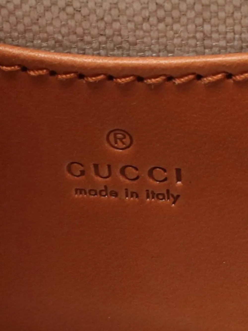 Pre-owned Gucci 2000-2015 Mini Gg Supreme Web Bamboo 1947 Belt Bag In Brown