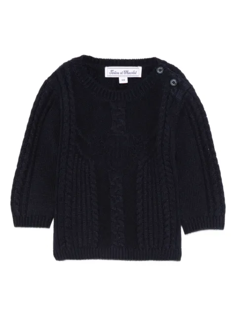 Tartine Et Chocolat cable-knit jumper