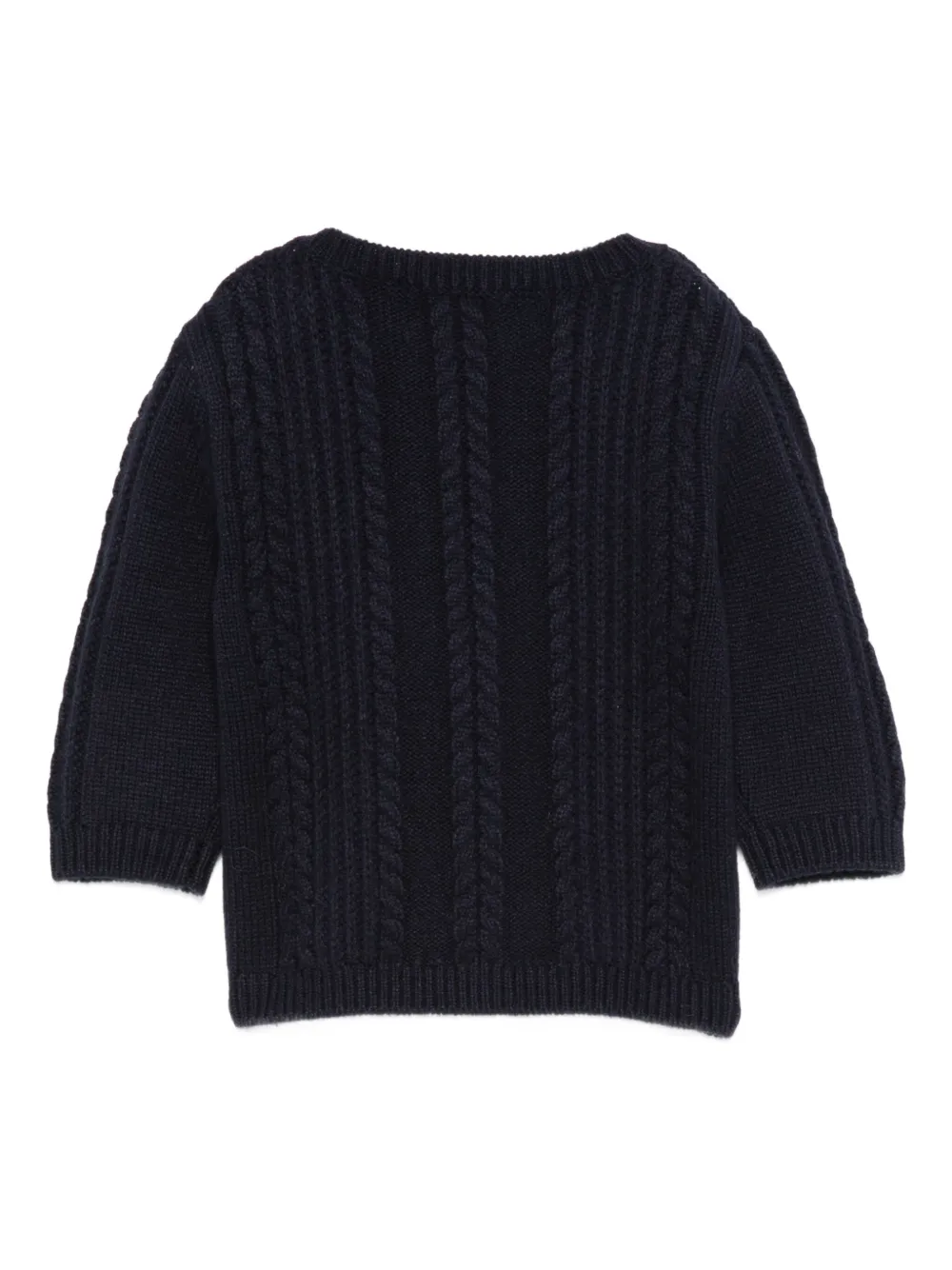 Tartine Et Chocolat Cable-knit Jumper In Blue