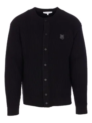 Comme Des Garçons Shirt バイカラー カーディガン | ブラック