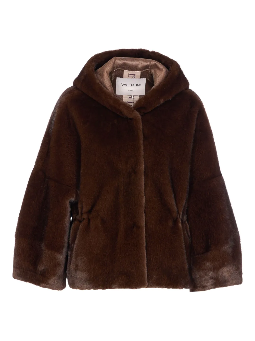 VALENTINI 1972 hooded button-fastening jacket | Brown | Image 1