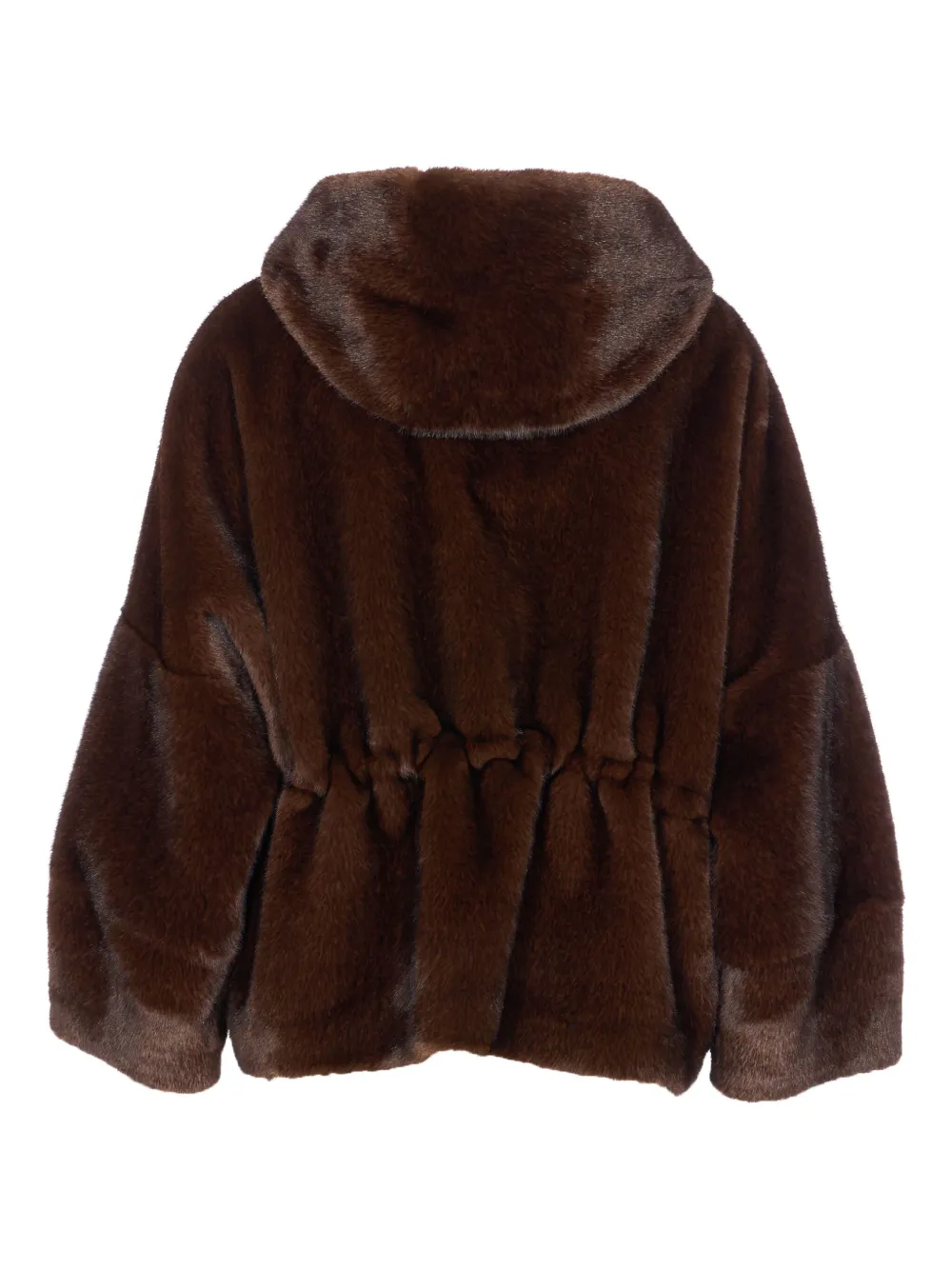 VALENTINI 1972 hooded button-fastening jacket | Faux Fur & Shearling Jackets | Image 2